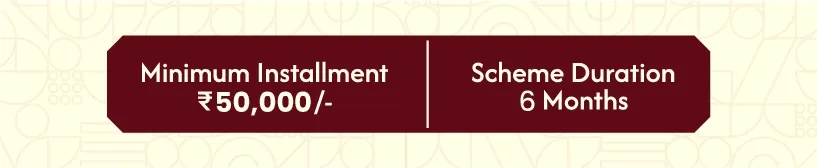 Min. Installment with scheme Duration